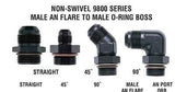 XRP 980006  O-Ring Boss Male to Male -6/6AN Straight Fuel/Water/Oil hose fitting