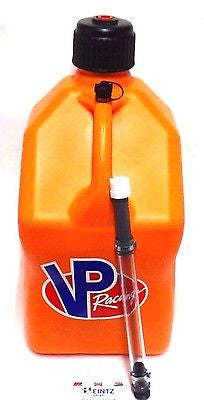 VP Racing Fuels Orange 5 Gallon Fuel Jug & FREE Filler Hose - VPF 3572