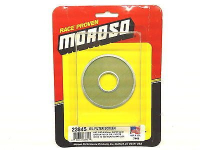 MOROSO 23845 Small & Big Block Chevy Oil Filter Screen-Stainless Steel-280micron