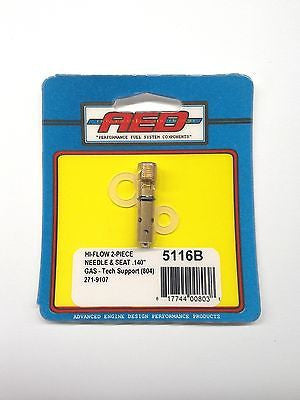AED 5116B Bottom Feed Hi-Flow Needle & Seat assembly-Holley Carburetor .140"