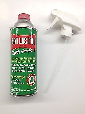 Ballistol Multi Purpose Lubricant Gun Cleaner-Case of 12-16oz cans w/ Spray Triggers