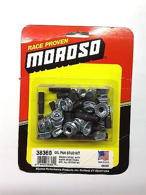 MOROSO 38360 Big Block Chevrolet Oil Pan Stud Kit-BBC '66-'00-Pontiac V8