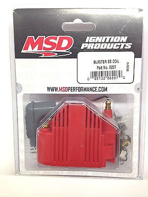 MSD 8207 MSD Ignition Blaster SS Coil High Voltage -40,000V E-Core Squ ...