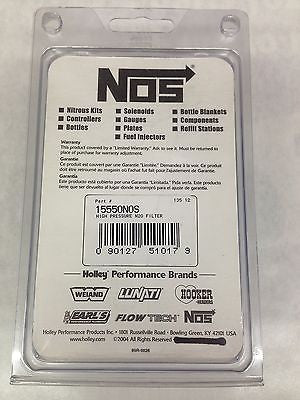 Nitrous Oxide Systems  NOS15550 Nitrous Billet Inline Filter -4 AN 140 Micron