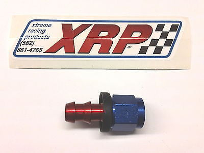 XRP 230006 Performance Race Push-on Fitting -6/6AN Straight Fuel/Water/Oil line