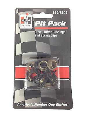 HURST 3327302 Pit Pack - Steel Shifter Bushings and Spring Clips-Pack of 7
