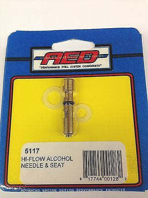 AED 5117 Hi Flow Alcohol Needle and Seat assembly -Holley Carburetor .150"-Viton