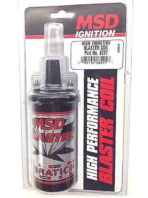 MSD 8222 MSD Ignition High Vibration Blaster Coil-Marine, Off Road 45,000V  -NEW