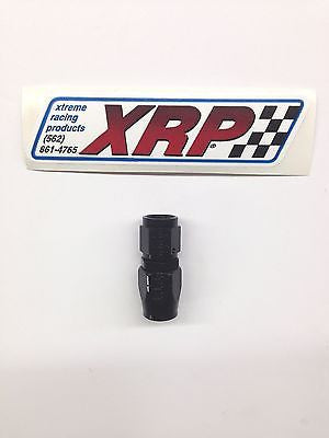 XRP 100004BB Performance Race Fitting -4/4AN Black Straight Fuel/Water/Oil line