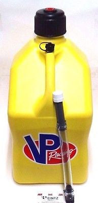 VP Racing Fuels Yellow 5 Gallon Fuel Jug & FREE Filler Hose - VPF 3552