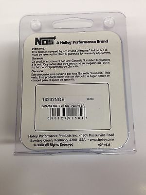 Nitrous Oxide Systems  NOS16232  -8AN-660 Bottle Nut adapter w/ washer