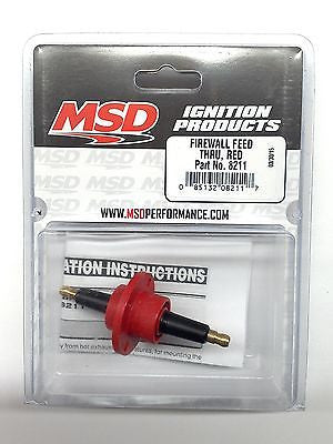 MSD 8211 MSD Ignition Red Firewall Feed Thru-Ignition Coil Feed through