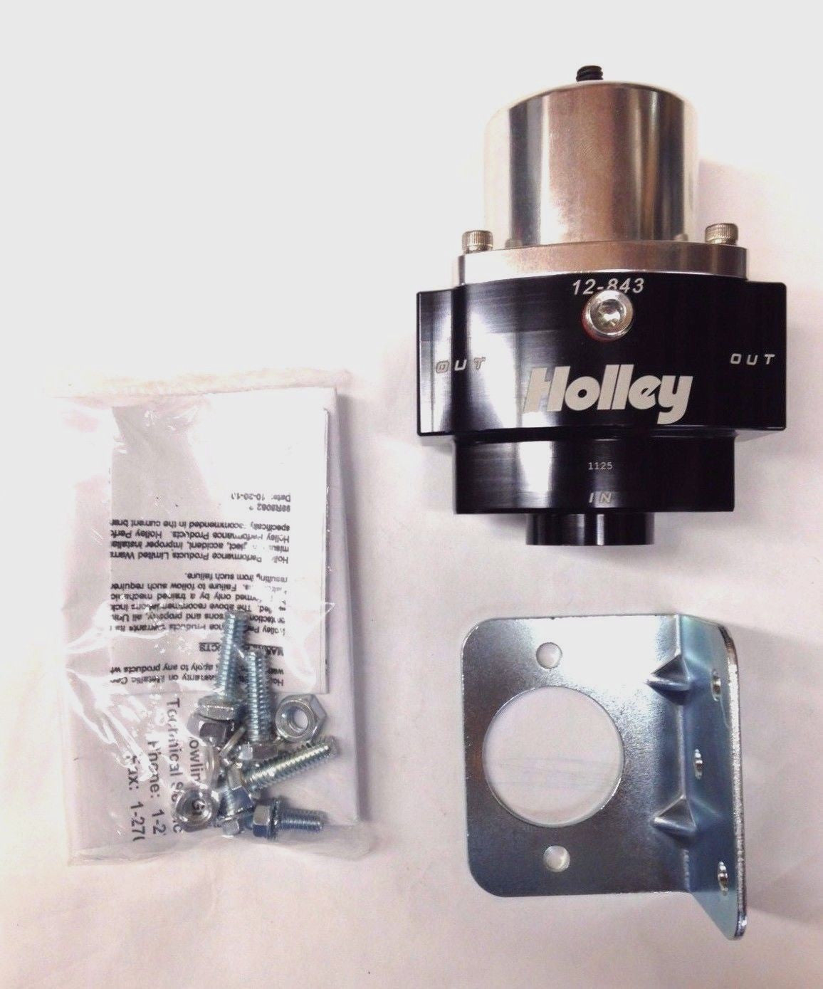 Holley 12-843 HP BILLET CARBURETED FUEL PRESSURE REGULATOR