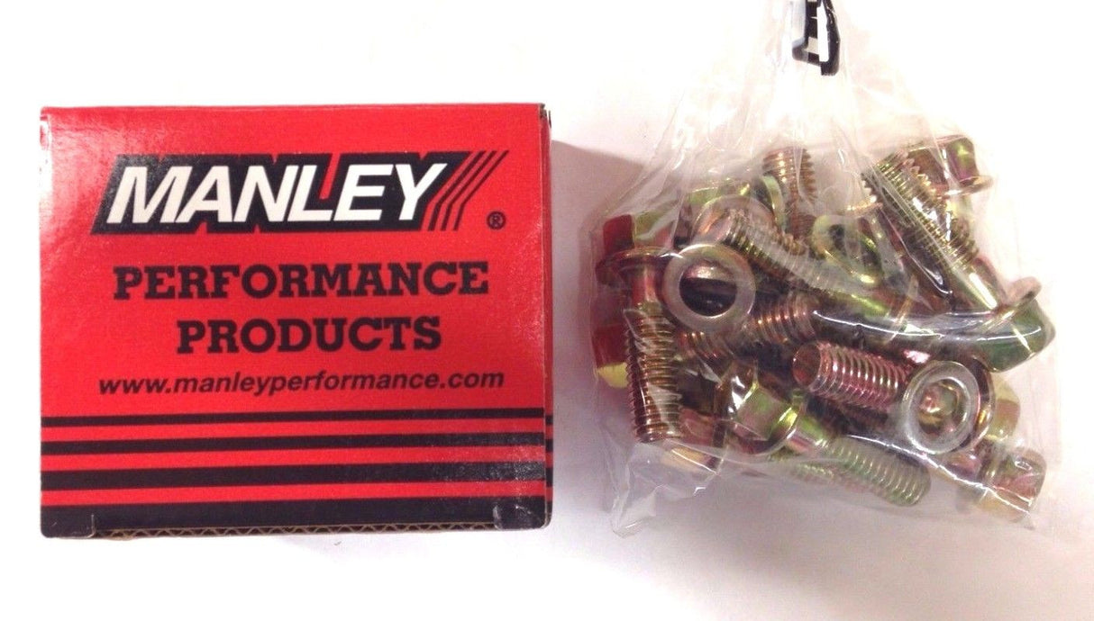 Manley 42176 Intake Manifold Bolts, Hex Head, Chevy, Small Block