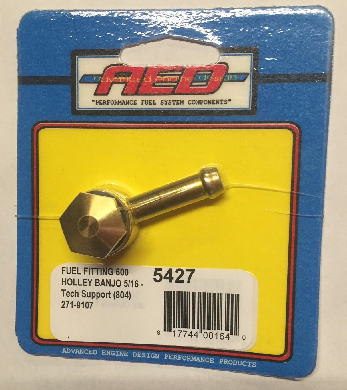 AED 5427 Fuel Bowl Fittings 600 Holley Banjo - NEW