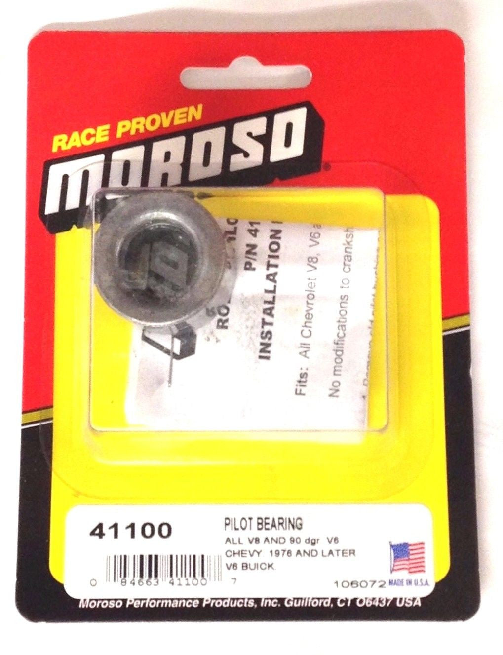 Moroso 41100 Roller Pilot Bearings 1.093" O.D. x .591" I.D. x .72" Depth, Chevy