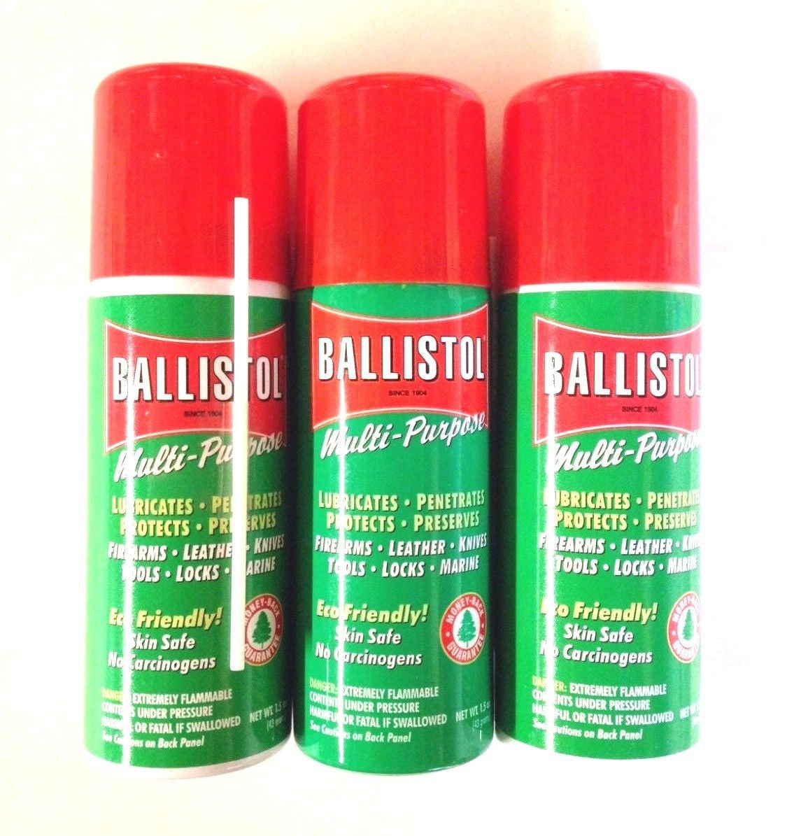 Ballistol Multi Purpose Oil-Lubricant Gun Cleaner - LOT OF 3-1.5 oz Aerosol Can
