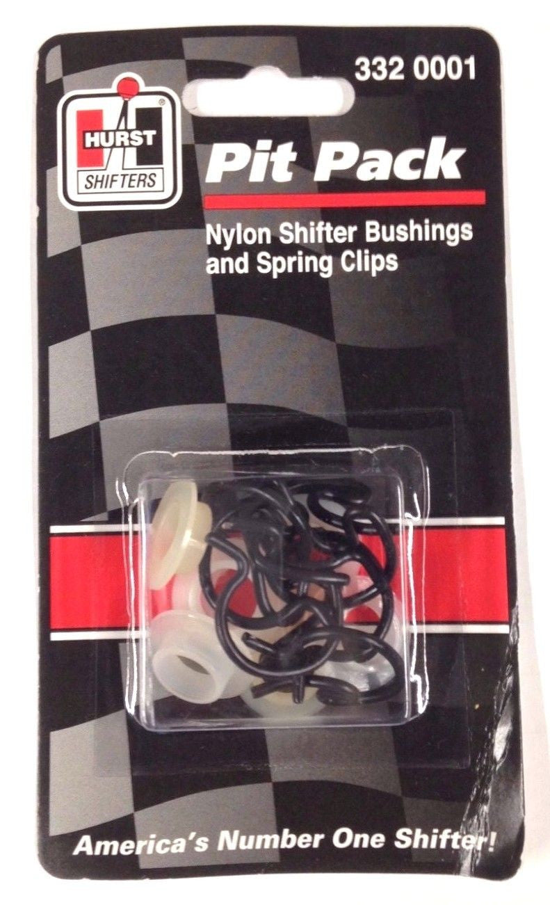 Hurst 3320001 Nylon Shifter Bushings and Spring Clips, 7/pkg