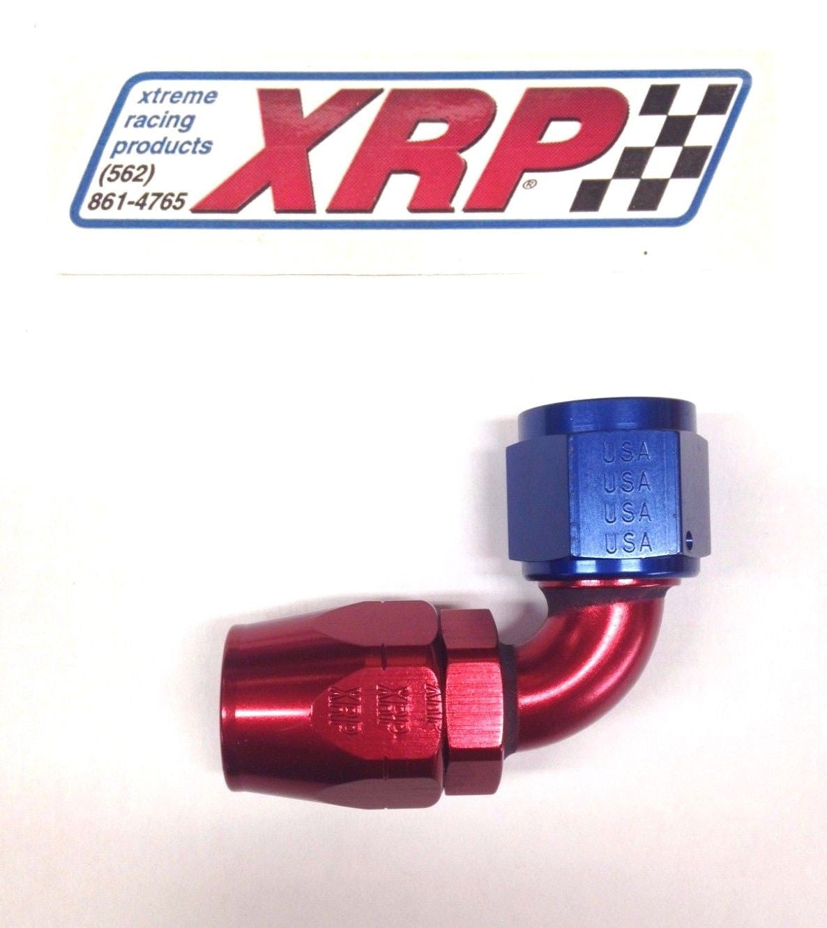 XRP 109006 Fitting Hose End - 90 Degree - 6 AN Hose to 6 AN Female - Non-Swivel