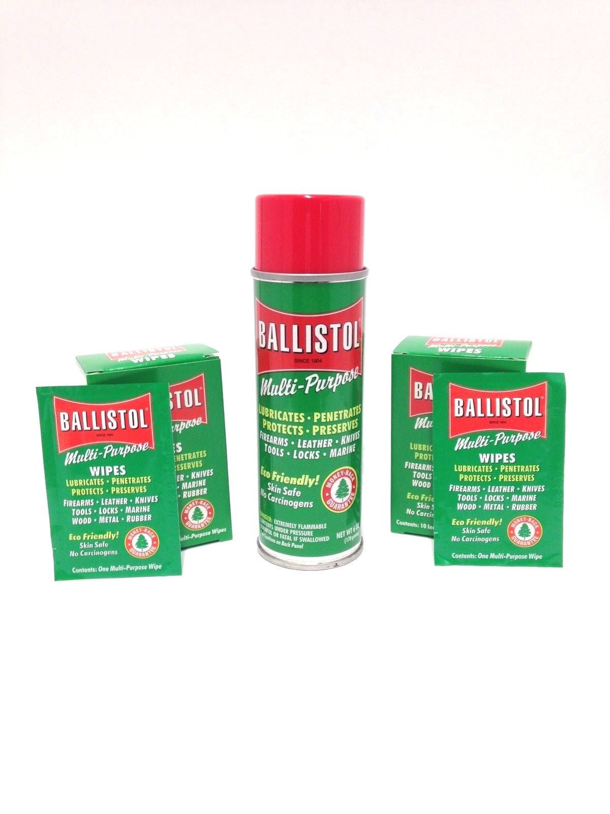 Ballistol MultiPurpose Oil-Lubricant Gun Cleaner-6oz Aerosol & 2-Box of 10 wipes