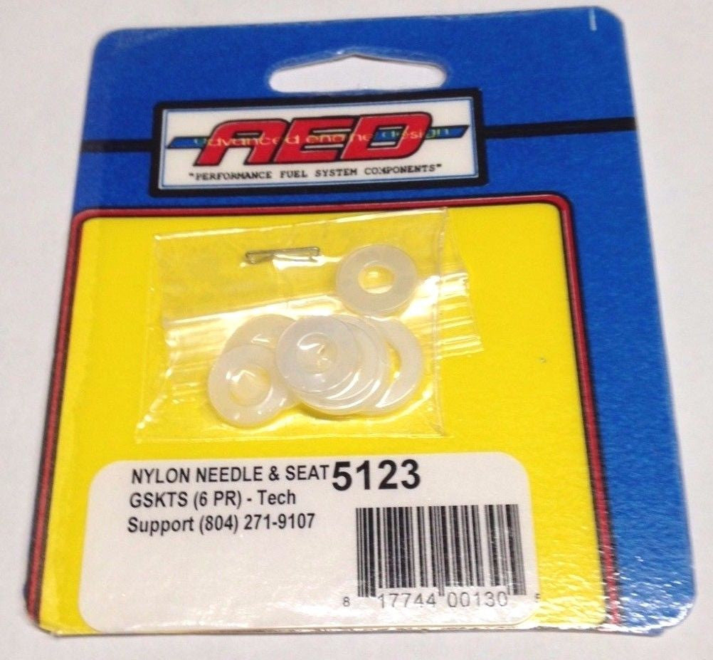 AED 5123 Reusable Nylon Needle & Seat Gaskets - 6 Pair