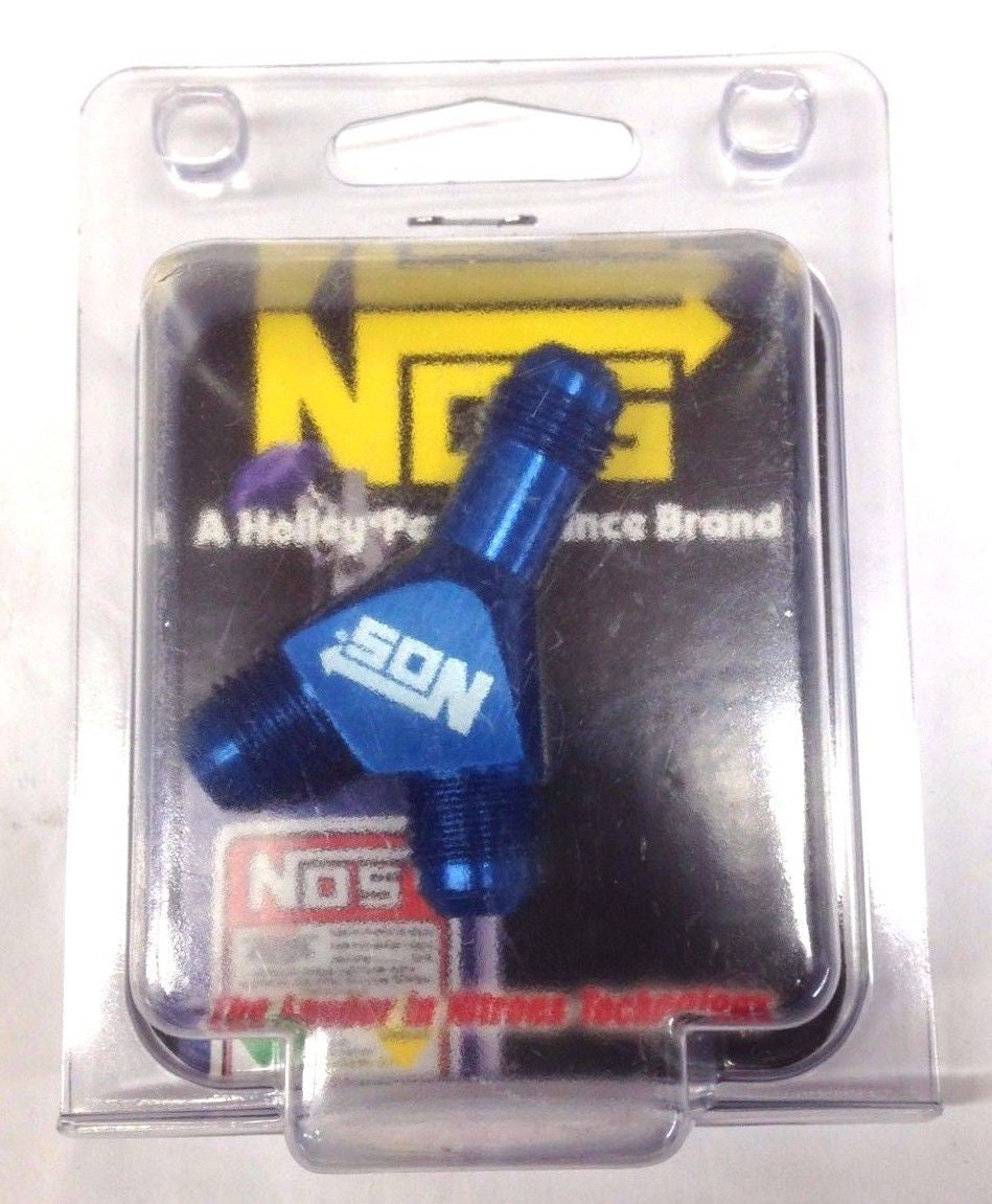 NOS 17835 High Flow Y-Fittings, 6AN, Blue Anodized
