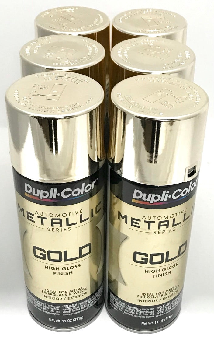 Duplicolor GS100-6 Pack Gold Metallic Spray - 11 oz Aerosol Can