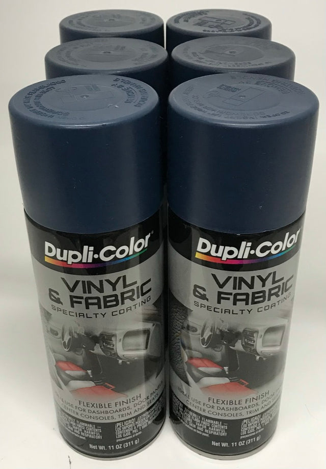 Duplicolor HVP112 - 6 Pack Vinyl & Fabric Spray Paint Medium Blue