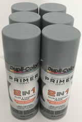 Duplicolor DAP1700-6 Pack 2-IN-1 Hi-Build Filler & Sandable Primer - 12 oz Aerosol can