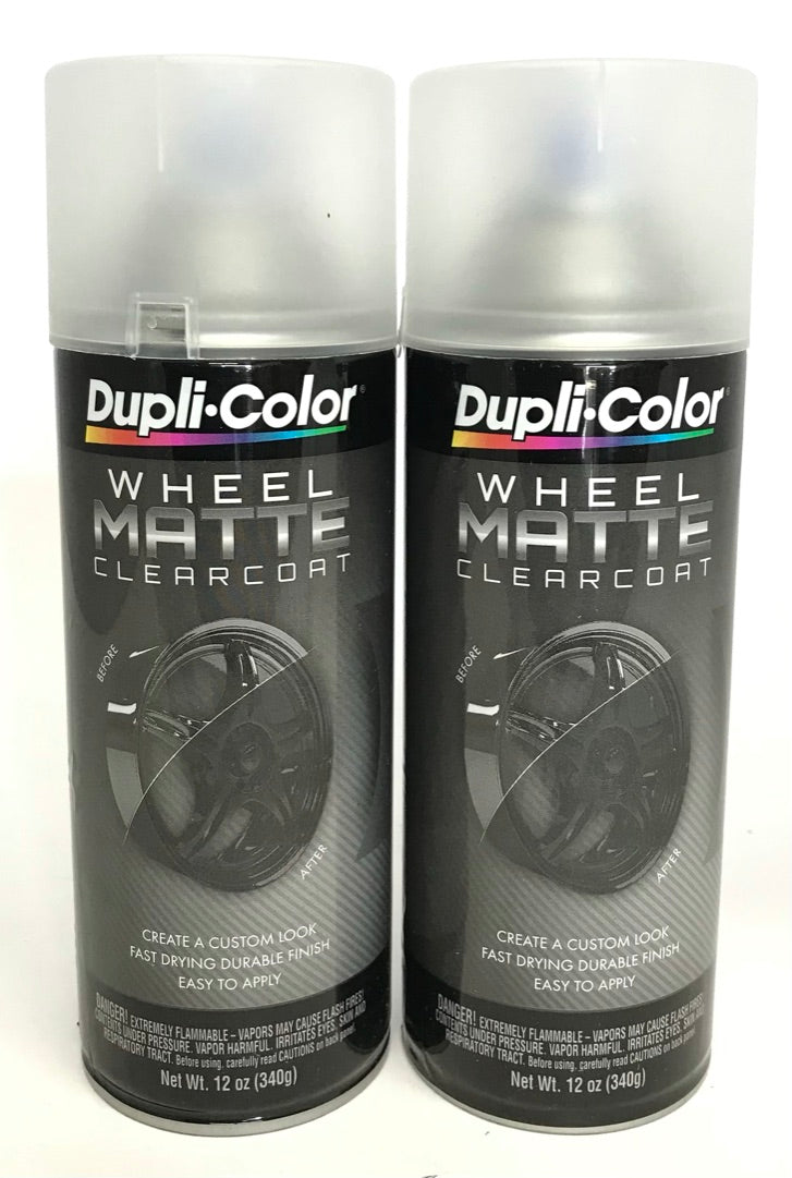 Duplicolor HWP106 - 2 Pack Wheel Coating Spray Paint Matte Clear - 12 oz