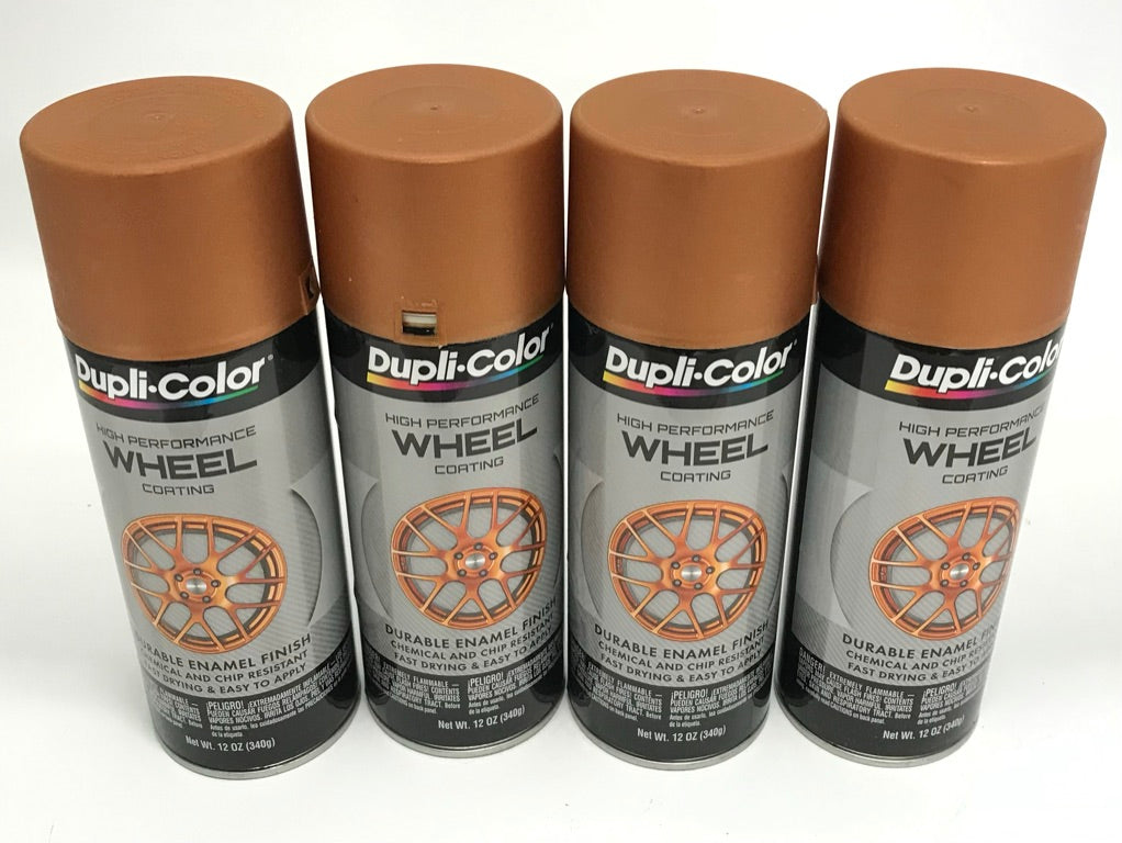 Duplicolor HWP110 - 4 Pack Wheel Coating Spray Paint Copper - 12 oz