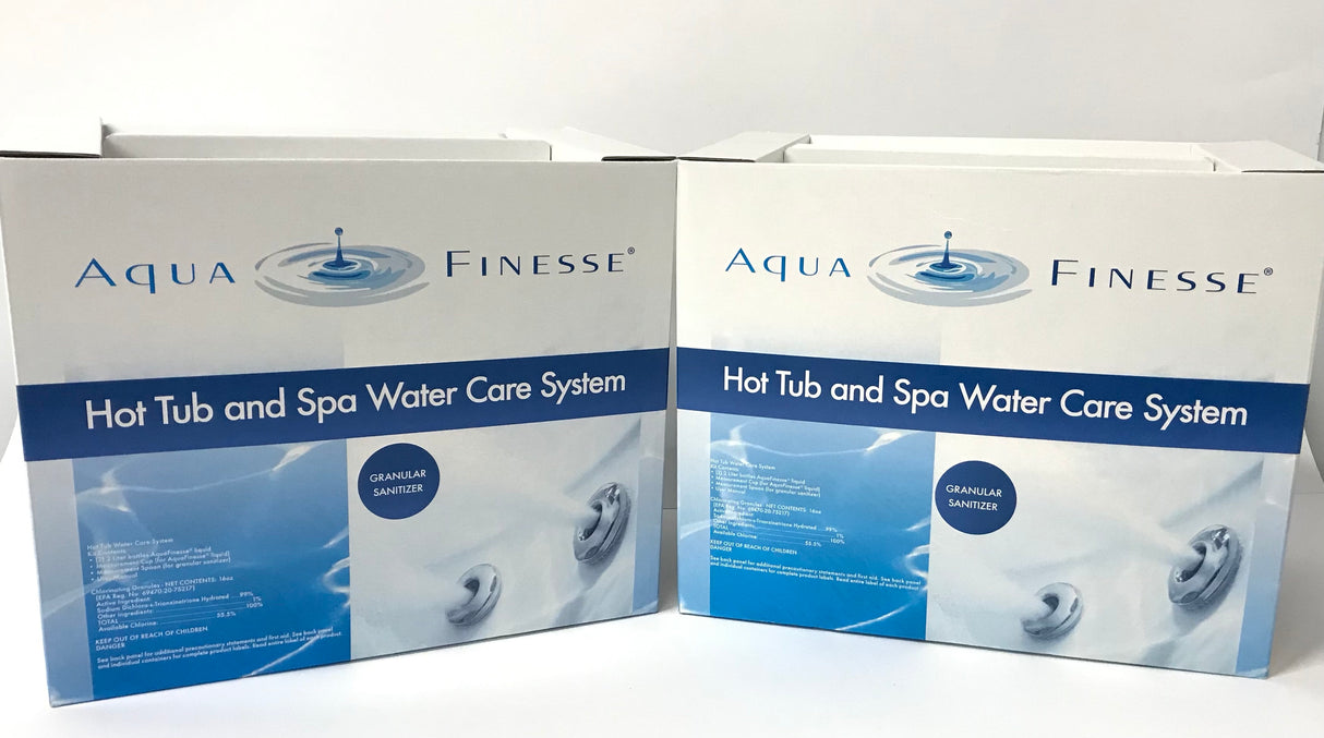AquaFinesse Hot Tub and Spa Water Care System Granular Sanitizer Dichlor Powder - 2 PACK
