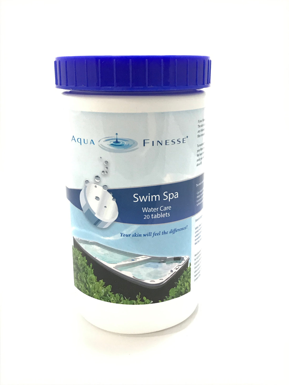 AquaFinesse Swim Spa Water Care Tablets - Filter Cleaners - 20 count