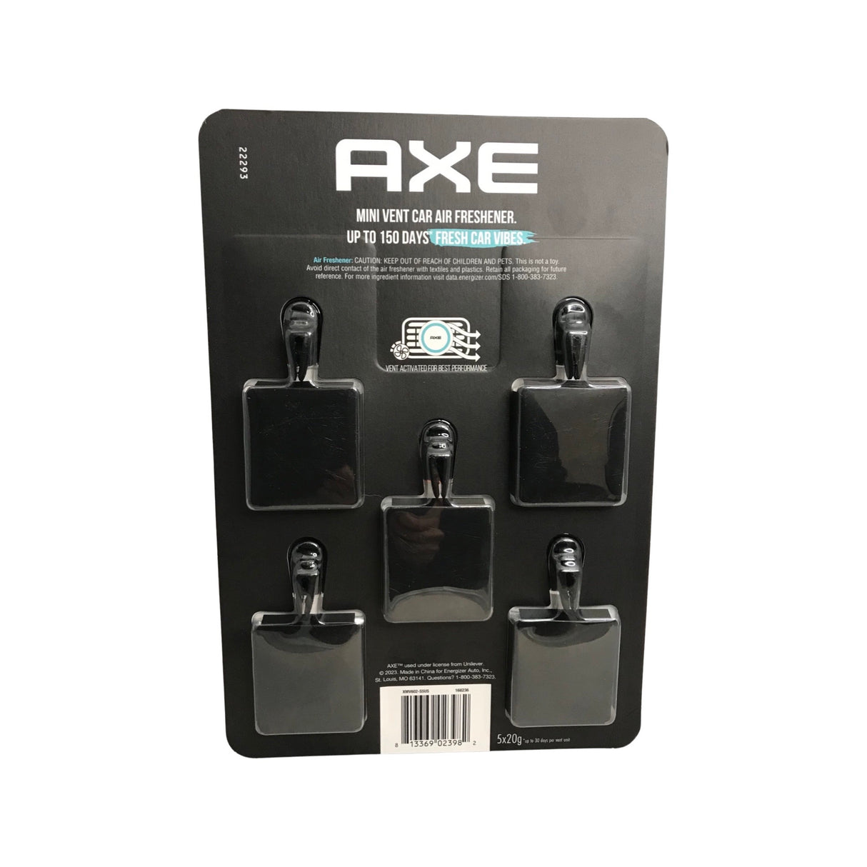 Axe Mini Vent Clip Car Air Freshener, Apollo (5 Pack) - Sage & Cedarwood, 1  unit - Harris Teeter