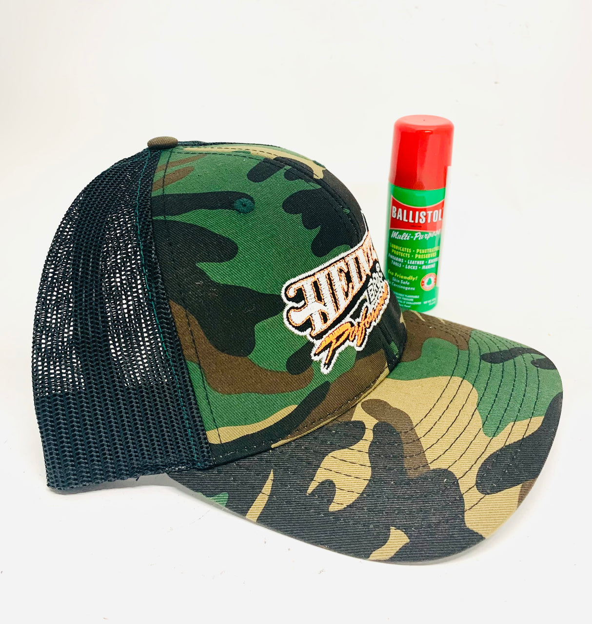 Ballistol Multi-Purpose Lubricant Gun Cleaner - 1.5oz aerosol can w/ Heintz Camo Hat