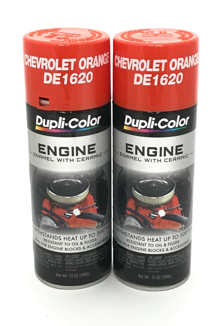 Duplicolor DE1620- Engine Enamel Chevrolet Orange Color With Ceramic ...