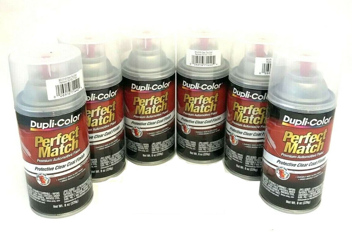 Duplicolor Perfect Match Spray Paint: Clear Top Coat, Aerosol, 8