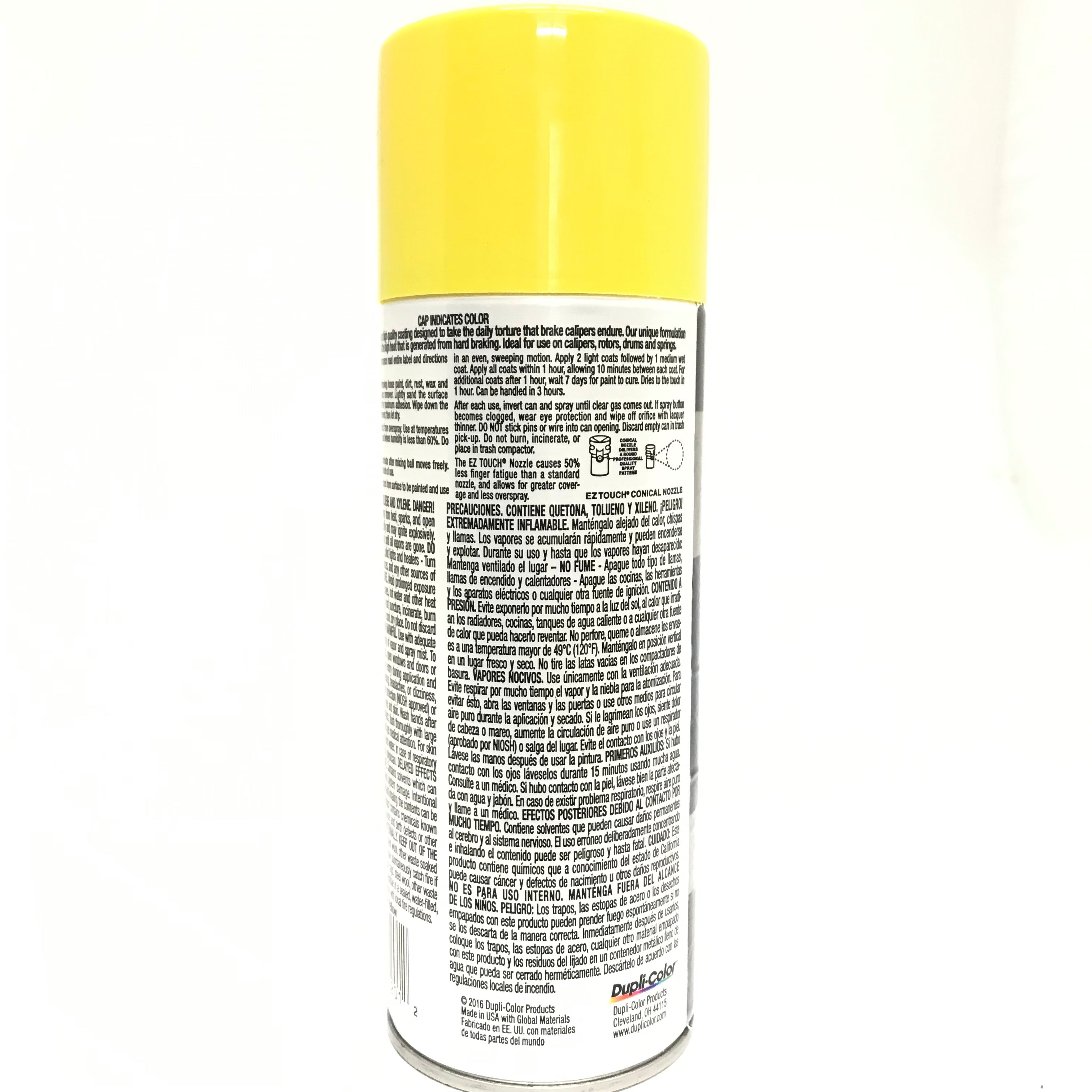 Duplicolor BCP101 - 4 Pack Caliper Spray Paint Yellow with Ceramic
