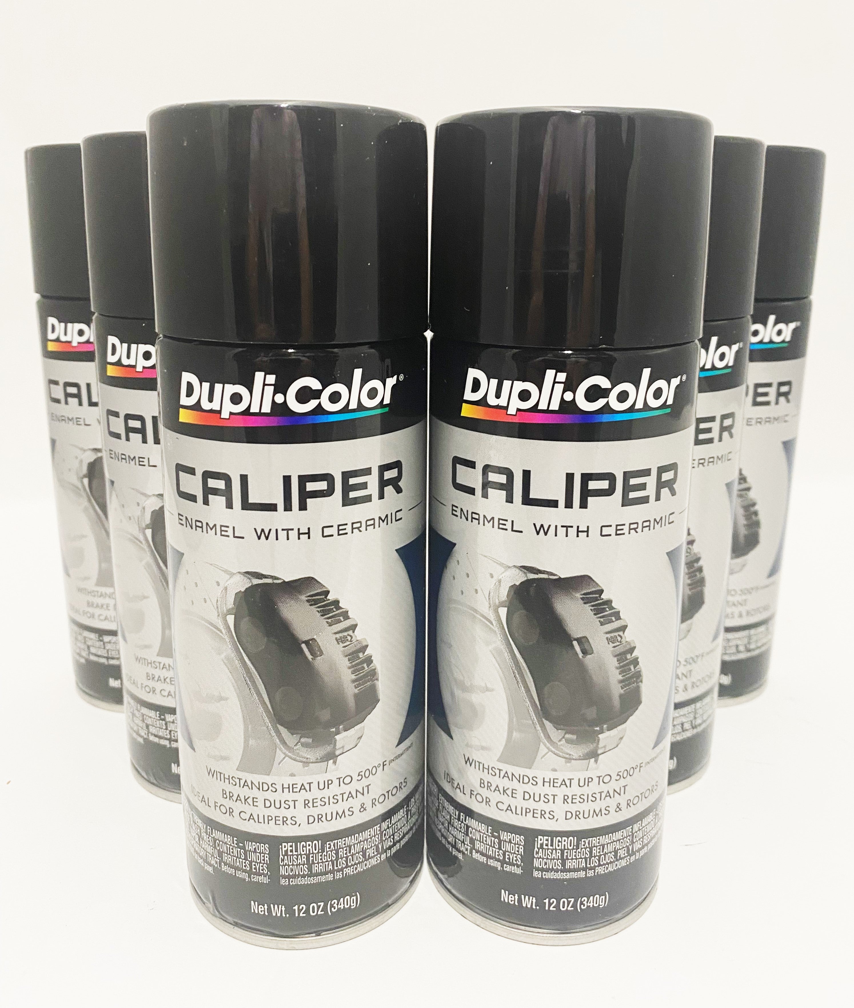 Duplicolor BCP102 - 6 Pack Caliper Spray Paint Black with Ceramic - 12 –  Heintz Sales