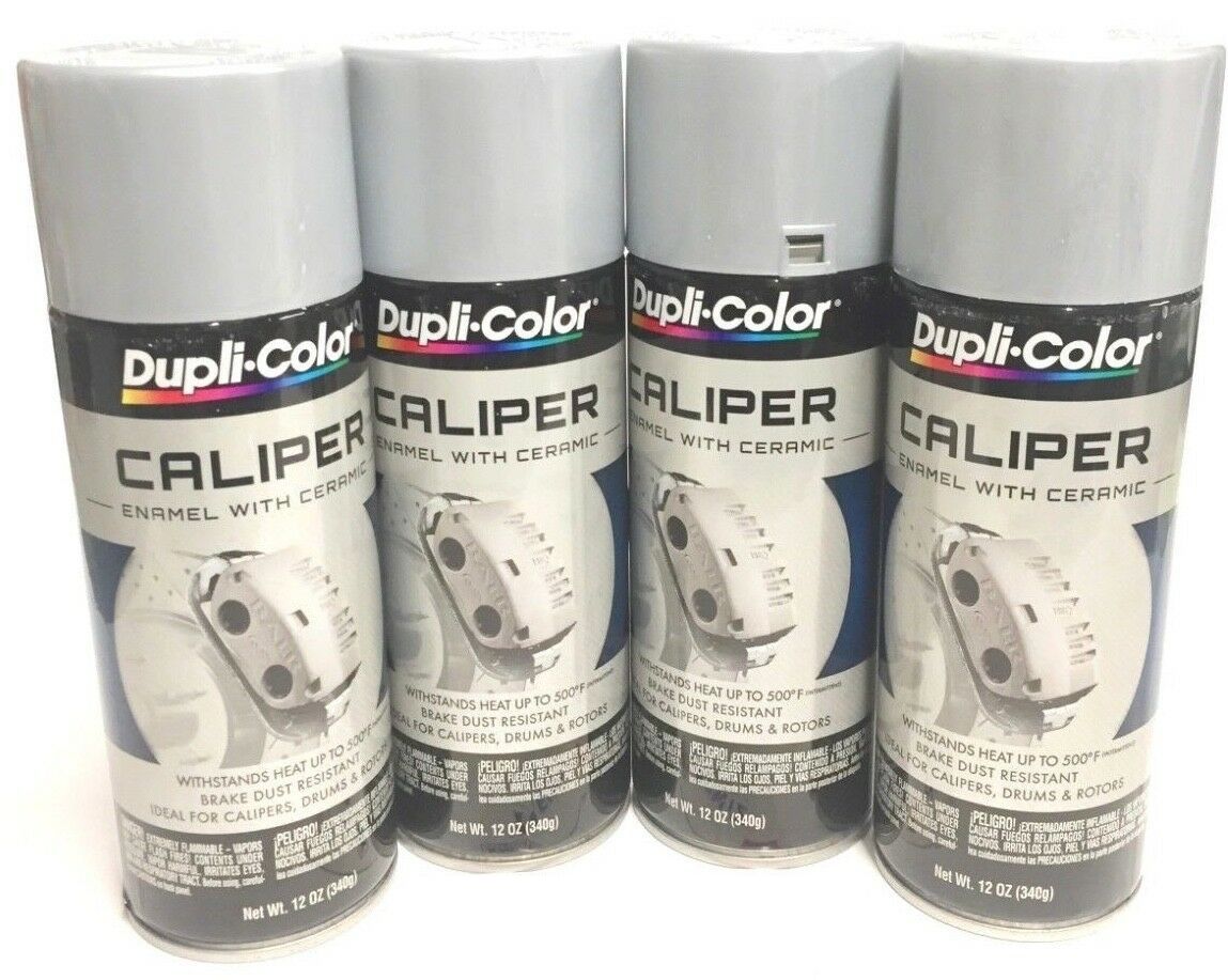 Duplicolor BCP103 - 4 Pack Caliper Spray Paint Silver with Ceramic - 12 oz