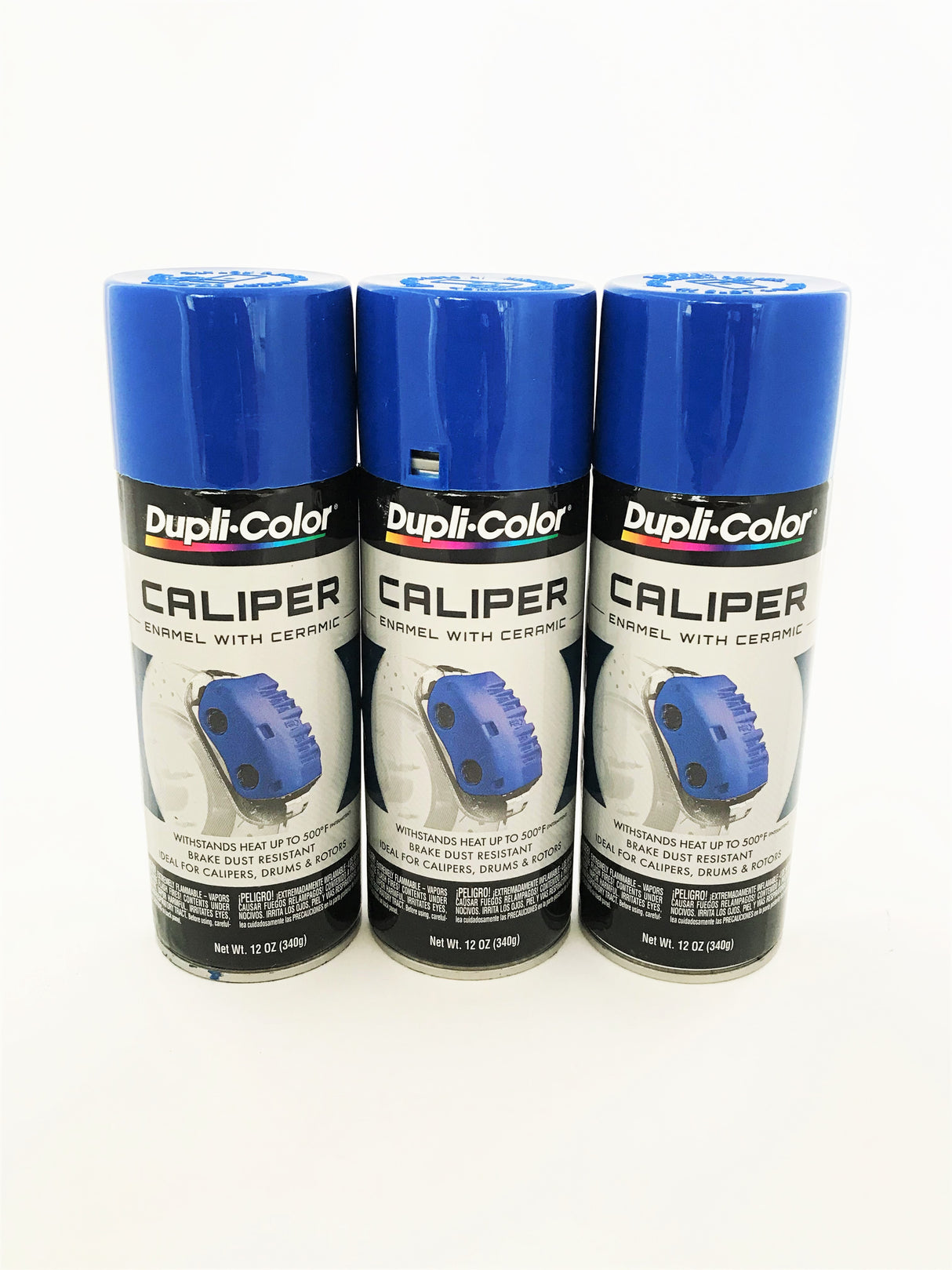 Duplicolor BCP104 - 3 Pack Caliper Spray Paint Blue with Ceramic - 12 oz