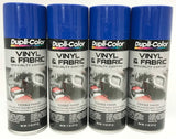 Duplicolor HVP102 - 4 Pack Vinyl & Fabric Spray Paint Blue - 11 oz