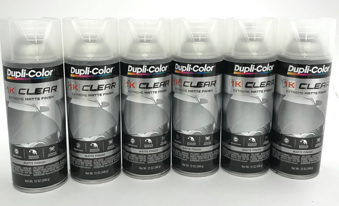 Dupli-Color 1KCM-6PACK Clear Coat Matte Finish - 12 oz Aerosol Can