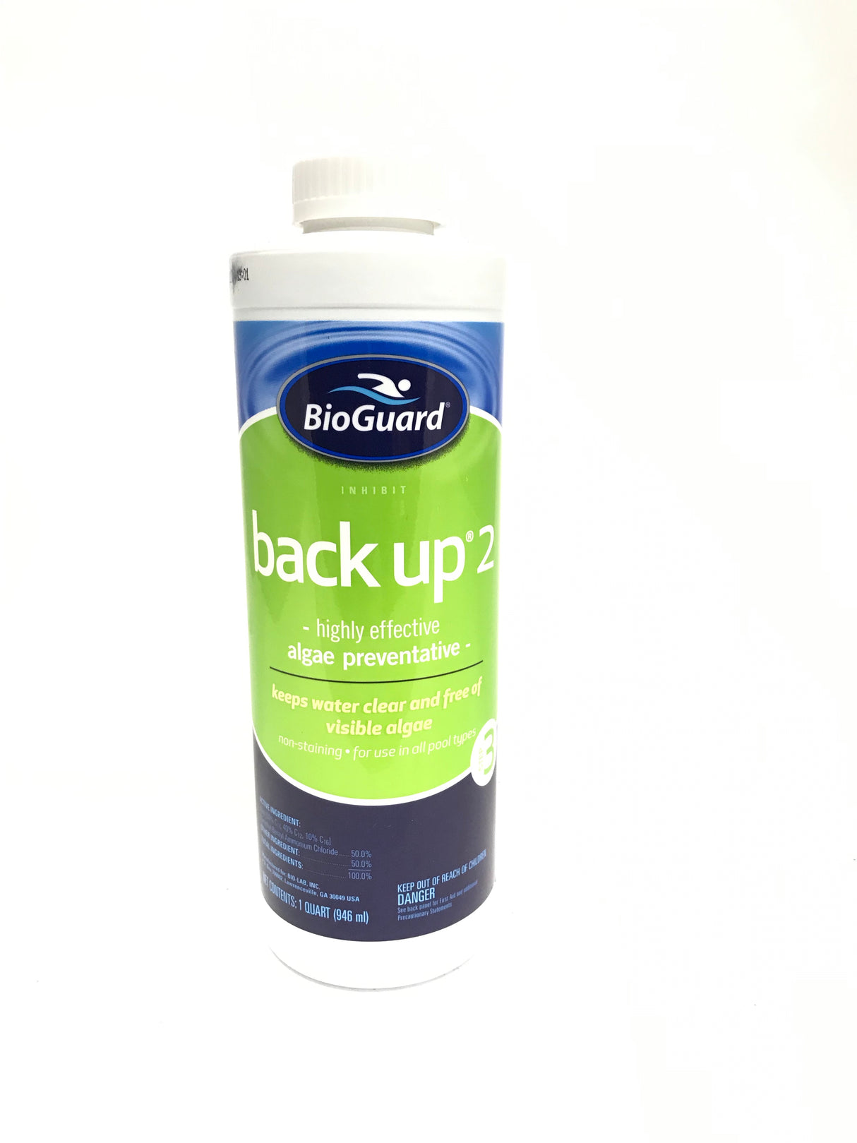 BioGuard-23050 Back Up 2 - Highly Effective Algae Preventative - Step 3 - 1 Quart