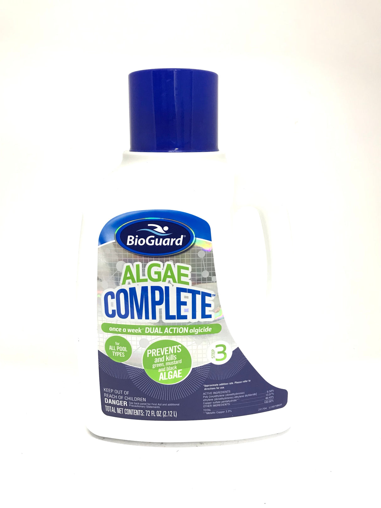 BioGuard-23075 Algae Complete - Weekly Dual Action Algicide - Step 3 - 72 fluid oz