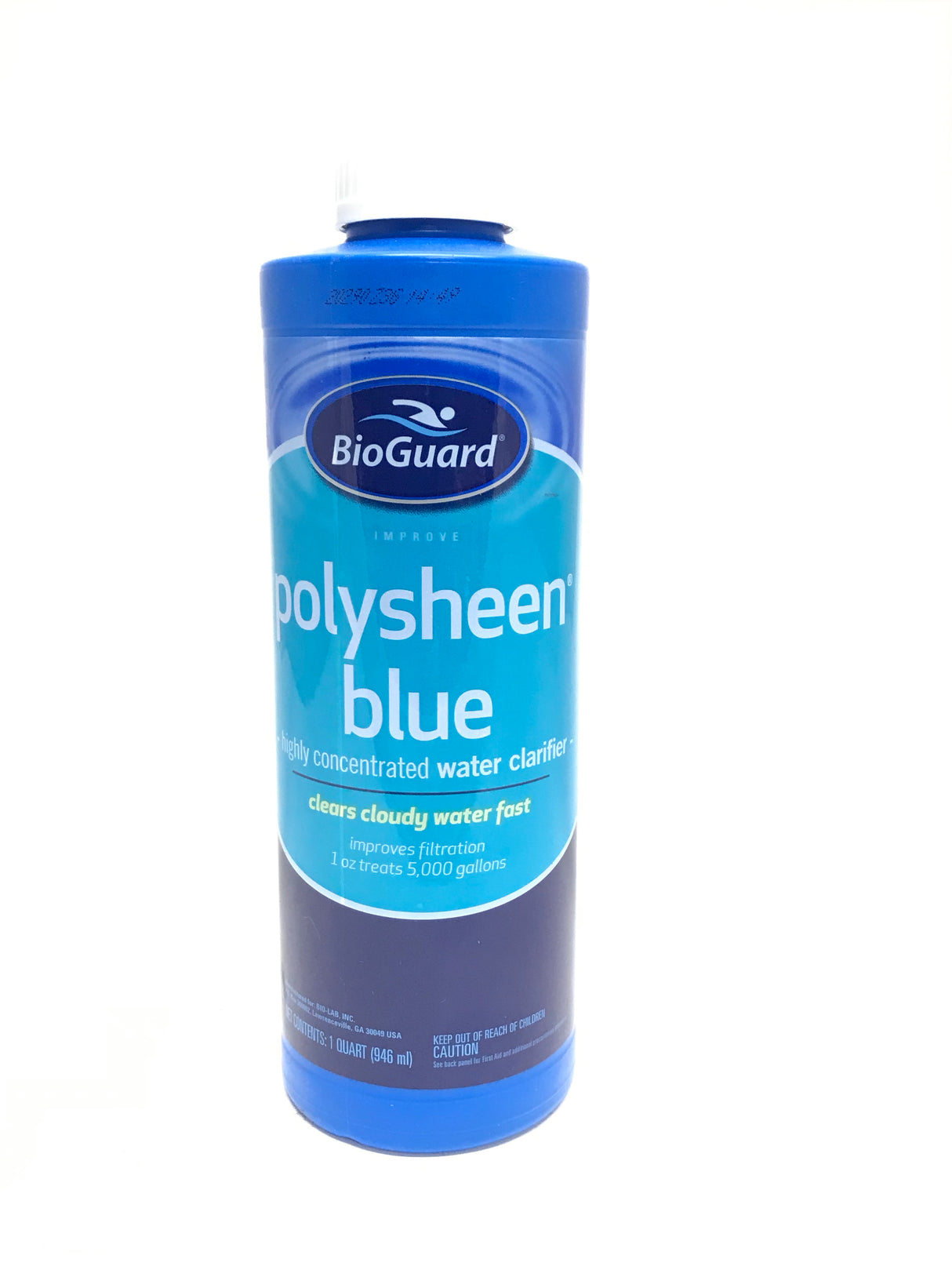 BioGuard-23721 Polysheen Blue Highly Concentrated Water Clarifier - 1 Quart