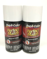Duplicolor BUN0300-2 PACK Perfect Match Universal White Automotive Paint - 8oz