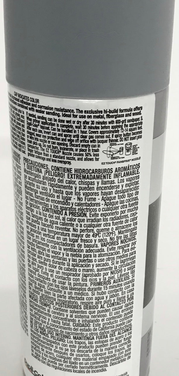 Duplicolor DAP1700 2-IN-1 Hi-Build Filler & Sandable Primer - 12 oz Aerosol can