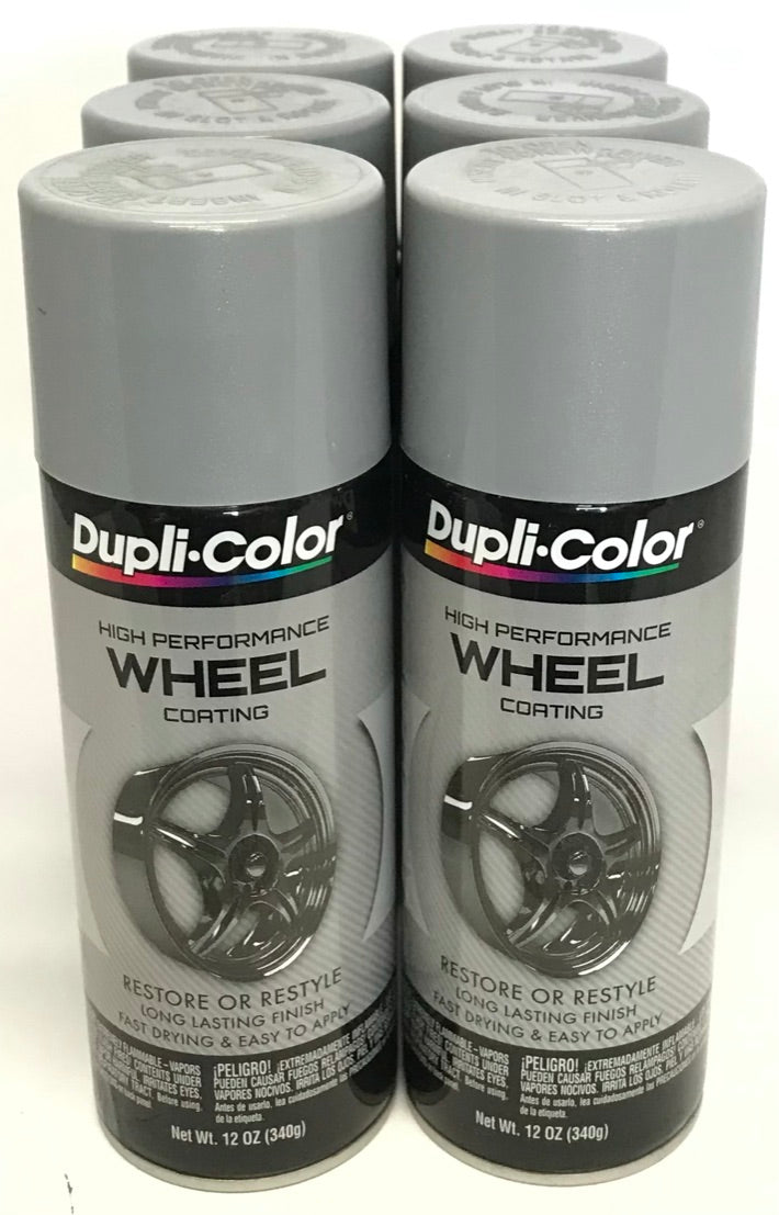 Duplicolor HWP101 - 6 Pack Wheel Coating Spray Paint Silver - 12 oz