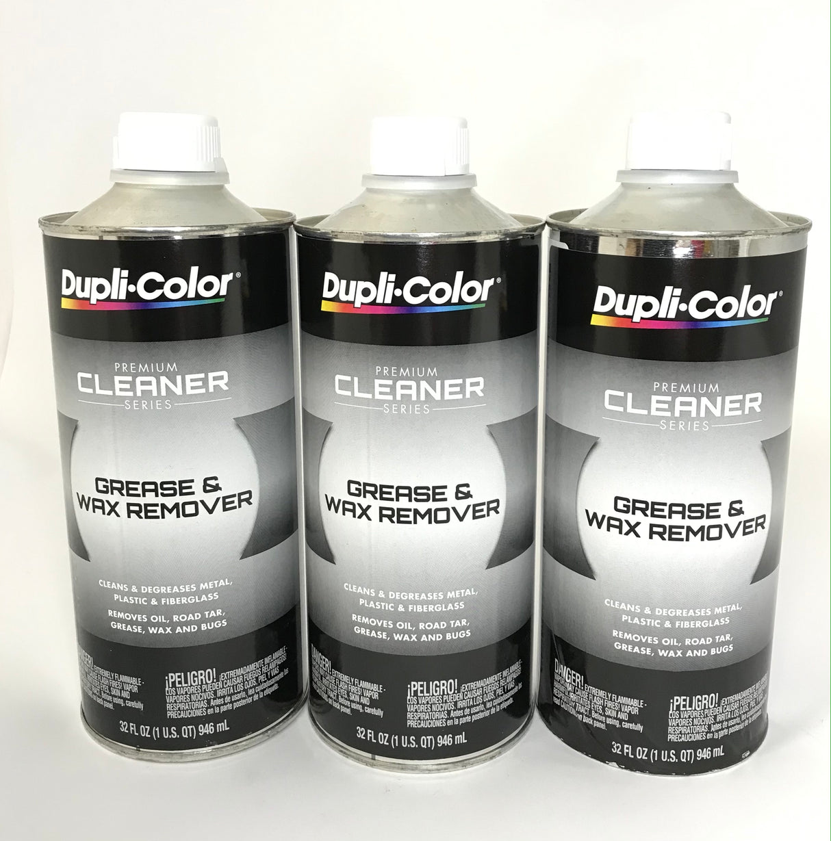 DUPLICOLOR CM541-3 PACK Premium Cleaner Series Grease and Wax Remover - 1 quart